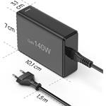 Hama USB nabíjacia stanica GaN, 3x USB-C PD, 2x USB-A (1x QC), 140 W
