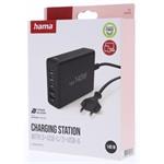 Hama USB nabíjacia stanica GaN, 3x USB-C PD, 2x USB-A (1x QC), 140 W