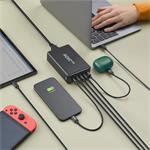 Hama USB nabíjacia stanica GaN, 4x USB-C PD, 1x USB-A QC, 240 W