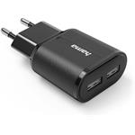 Hama USB nabíjačka, 2x USB-A, 12 W/2,4 A
