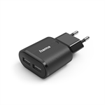 Hama USB nabíjačka, 2x USB-A, 12 W/2,4 A