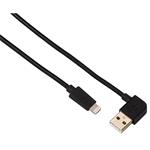 Hama USB2.0A-Lightning kábel M/M, 0.5m, prepojovací, USB 90° zahnutý