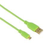 Hama USB2.0A/microUSB2.0 kábel M/M, 0.75m, zelený