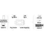 Hama USB2.0A-microUSB2.0 OTG redukcia F/M, adaptér