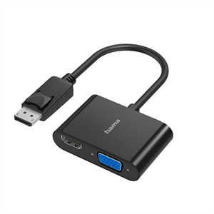Hama video rozbočovač a prevodník DisplayPort na HDMI/VGA