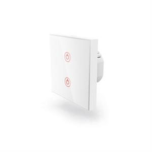 Hama WiFi dotykový nástenný vypínač, dvojitý, vstavaný, bi