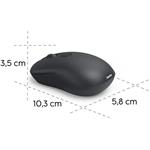 Hama WM-200, bezdrôtová optická myš, tichá, čierna