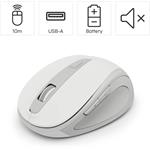 Hama WM-400, bezdrôtová optická myš, tichá, biela