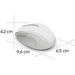 Hama WM-400, bezdrôtová optická myš, tichá, biela