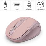Hama WM-400, bezdrôtová optická myš, tichá, ružová