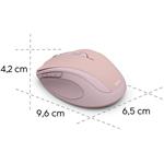 Hama WM-400, bezdrôtová optická myš, tichá, ružová