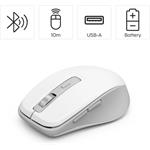 Hama WM-450 Multi Device, bezdrôtová myš, tichá, biela