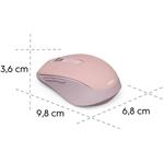 Hama WM-450 Multi Device, bezdrôtová myš, tichá, ružová