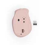 Hama WM-500, bezdrôtová optická myš, nabíjateľná, tichá, ružová