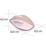 Hama WM-500, bezdrôtová optická myš, nabíjateľná, tichá, ružová