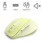 Hama WM-500, bezdrôtová optická myš, nabíjateľná, tichá, zelená