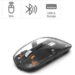 Hama WM-600 Multi Device, bezdrôtová myš, plochá, tichá, transparentná