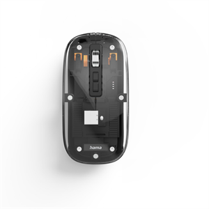 Hama WM-600 Multi Device, bezdrôtová myš, plochá, tichá, transparentná