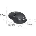Hama WM-800 Multi Device, bezdrôtová myš, nabíjateľná, tichá, šedá