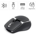 Hama WM-800 Multi Device, bezdrôtová myš, nabíjateľná, tichá, šedá