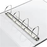 Hama zakladač s 4-krúžkovou mechanikou, šírka chrbta 70 mm, s obalom, čierna/šedá