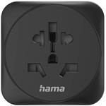 Hama zásuvkový adaptér univerzálny do SR, 3-pól., čierny