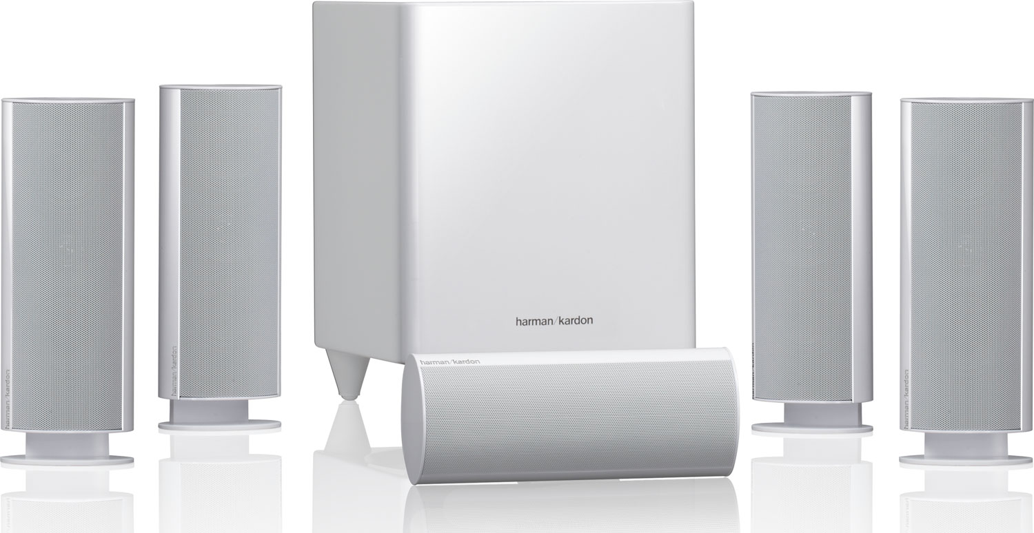 Harman Kardon HKTS 30, set reproduktorov, biely