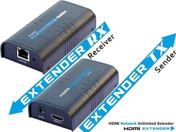 HDMI extender na 120.0m cez LAN