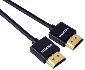HDMI-HDMI kábel M/M, 1.5m, prepojovací, (v2.0), slim