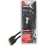 HDMI-HDMI kábel M/M, 2,5m, prepojovací, (v1.4)