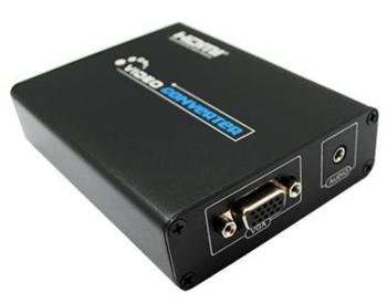 HDMI-VGA+Jack video prevodník F/F+F, elektronický adaptér