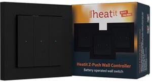 HEATIT Z-Push Wall Controller Black RAL 9011, inteligentný vypínač