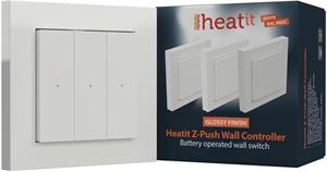 HEATIT Z-Push Wall Controller White RAL 9003, inteligentný vypínač