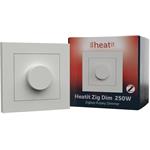 HEATIT Zig Dim 250W White RAL 9003, Zigbee otočný stmievač