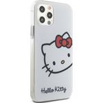 Hello Kitty IML Head Logo kryt pre iPhone 12/12 Pro, biely