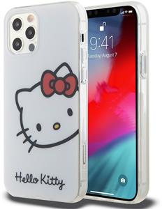 Hello Kitty IML Head Logo kryt pre iPhone 12/12 Pro, biely