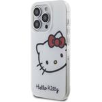 Hello Kitty IML Head Logo kryt pre iPhone 15 Pro, biely