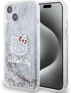 Hello Kitty Liquid Glitter Electroplating Head Logo kryt pre iPhone 12/12 Pro, transparentný