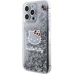 Hello Kitty Liquid Glitter Electroplating Head Logo kryt pre iPhone 15 Pro Max, transparentný