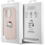 Hello Kitty PU Kitty Asleep Logo MagSafe kryt pre iPhone 15 Pro, ružový