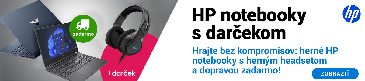 Herné HP notebooky s headsetom zadarmo!