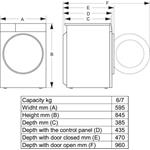 Hisense WF3S6021BW, práčka predom plnená, SLIM