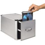 hliníkový box na 80/160 CD/DVD, strieborný