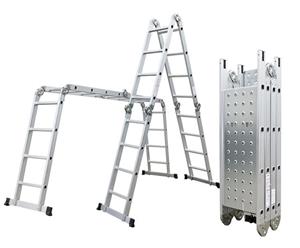 Hliníkový rebrík G21 GA-SZ-4x4-4,6M multifunkčné + podlážka