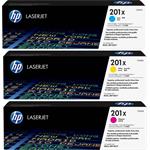 HP 201X 3-balenie CMY