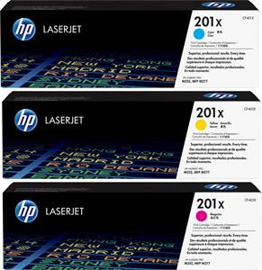 HP 201X 3-balenie CMY