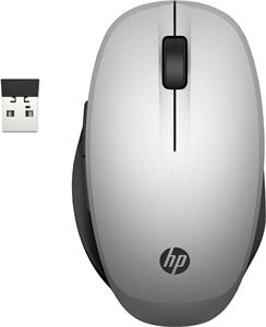 HP 300 Dual Mode, bezdrôtová myš, strieborná