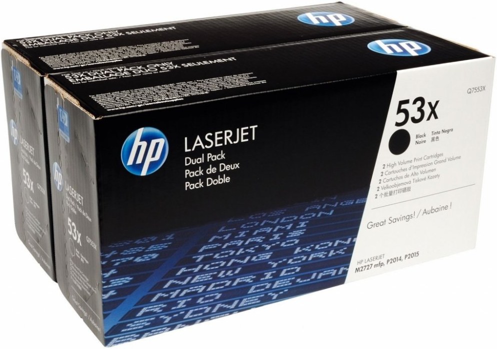 HP 53X, 2x čierny, Q7553XD, 2x7000 strán