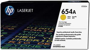 HP 654A, žltý, CF332A, 15 000 strán