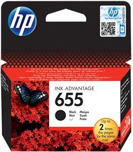 HP 655, čierny, 550 strán